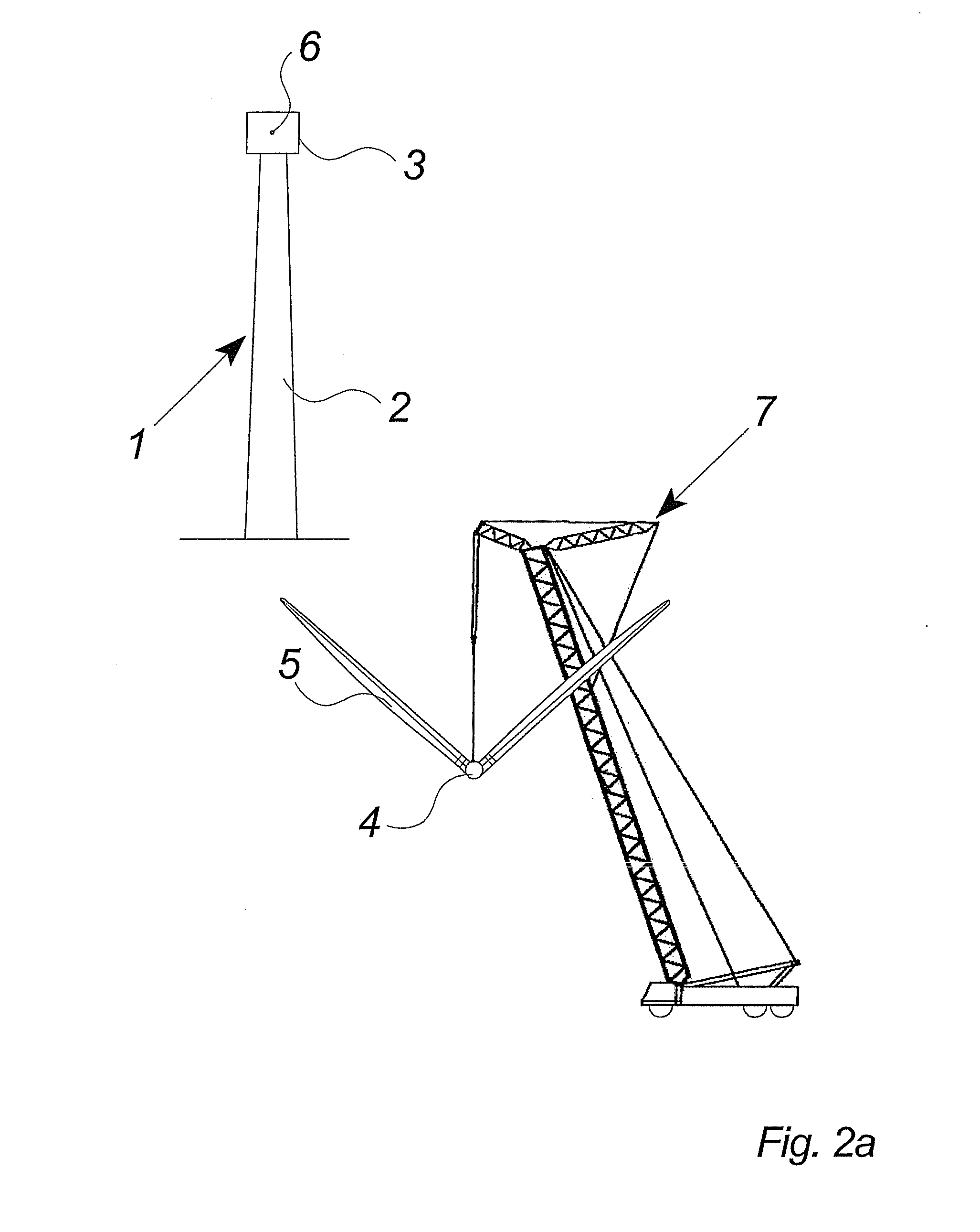 Methods of handling wind turbine blades and mounting said blades on a wind turbine, system and gripping unit for handling a wind turbine blade