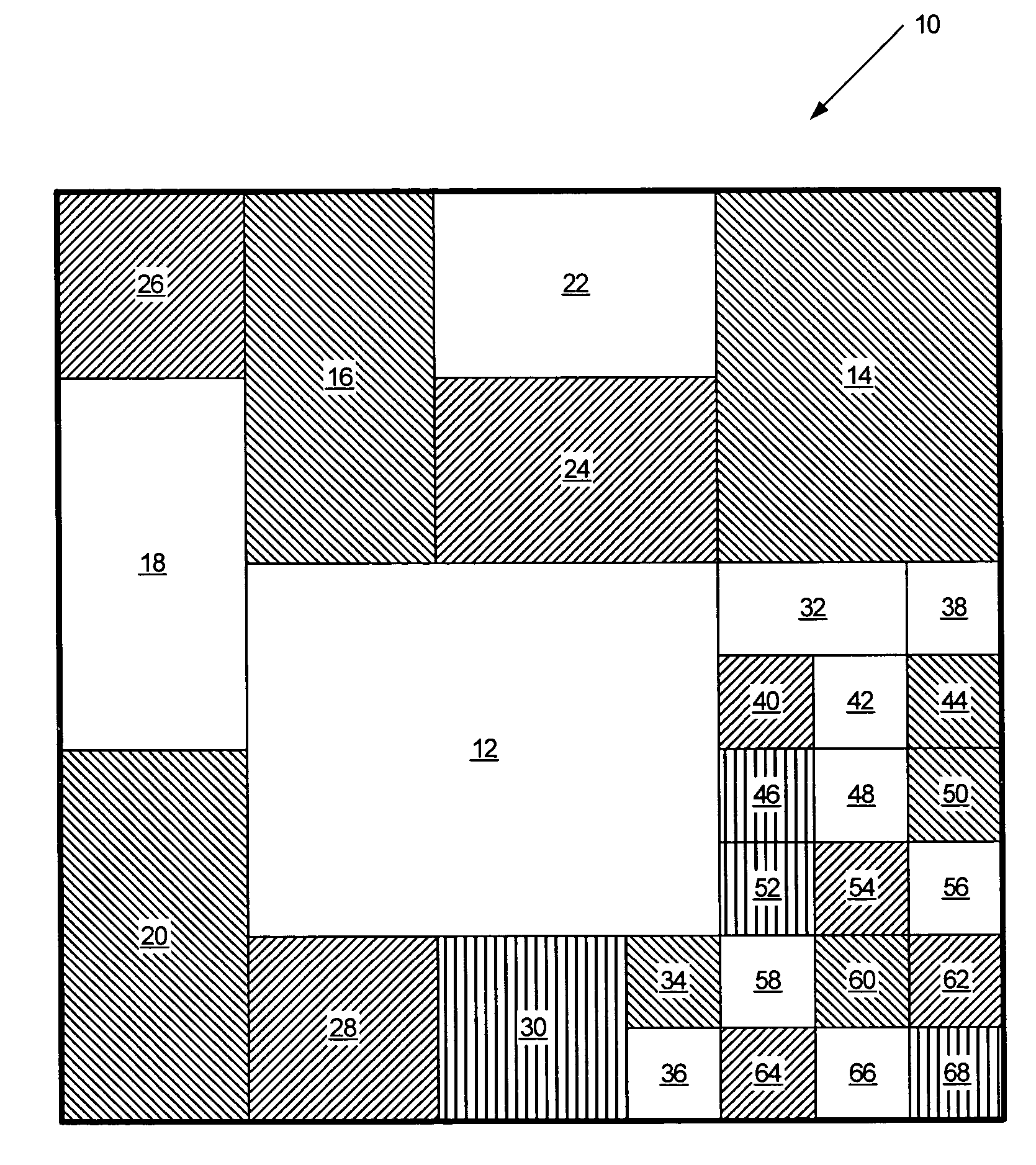 Methods, systems and computer program products for use of color saturation to highlight items in a tree map visualization