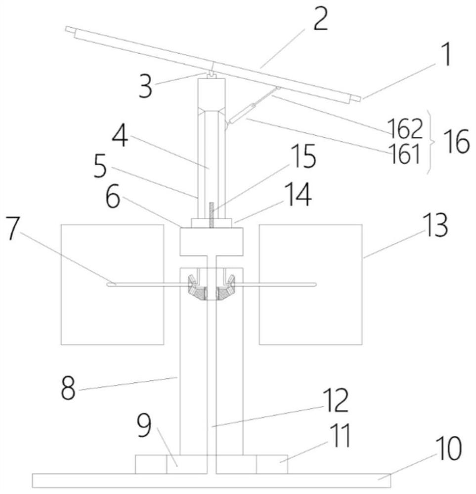 Marine wind solar complementary electricity generation device