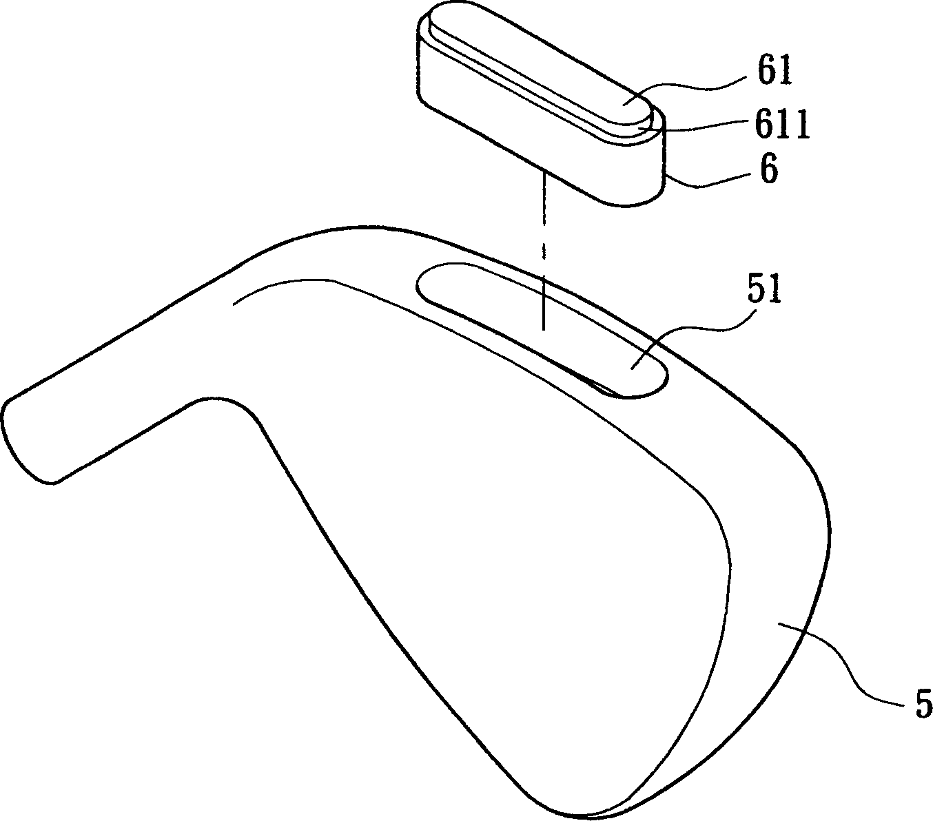 Golf ball head with non-fusion clump weight in welding process