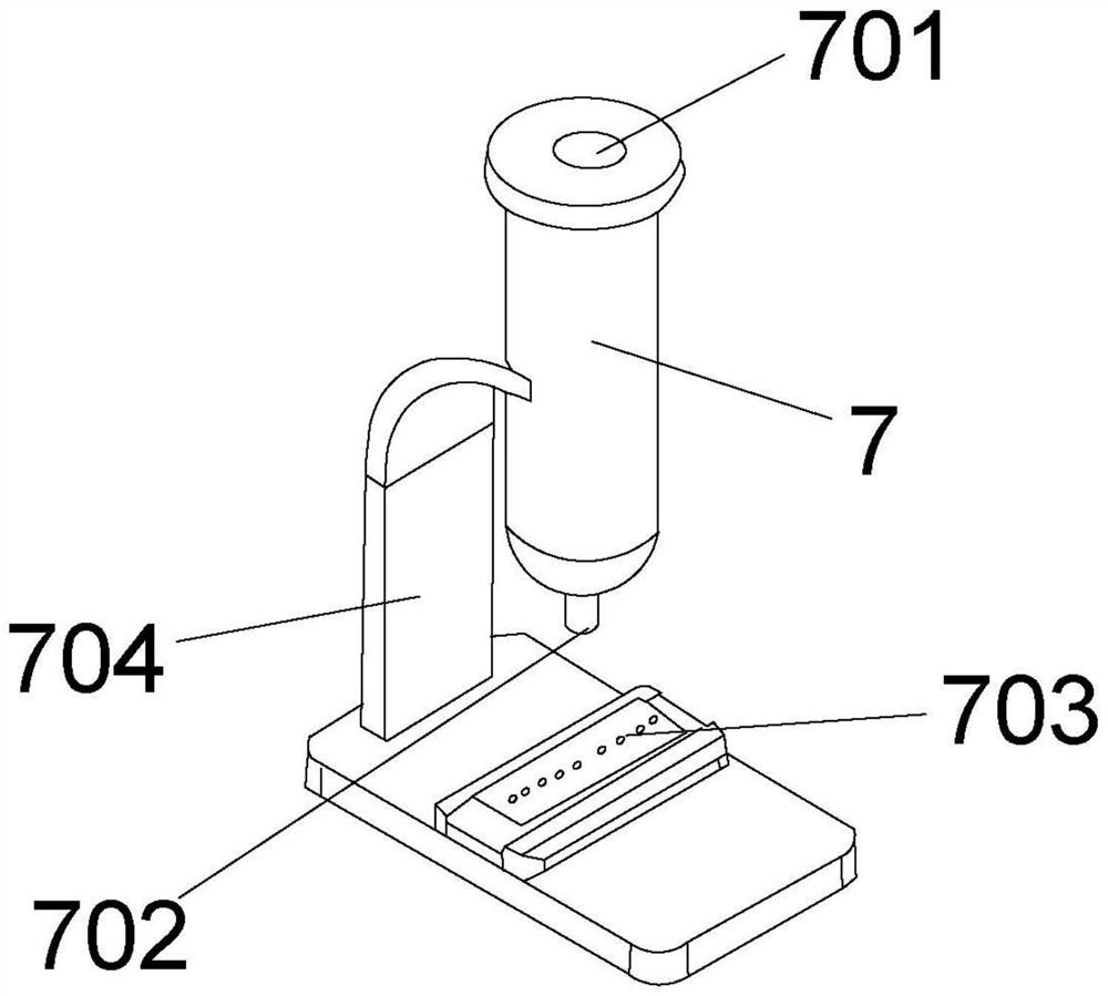 Automatic sperm morphological detection slide making device and method