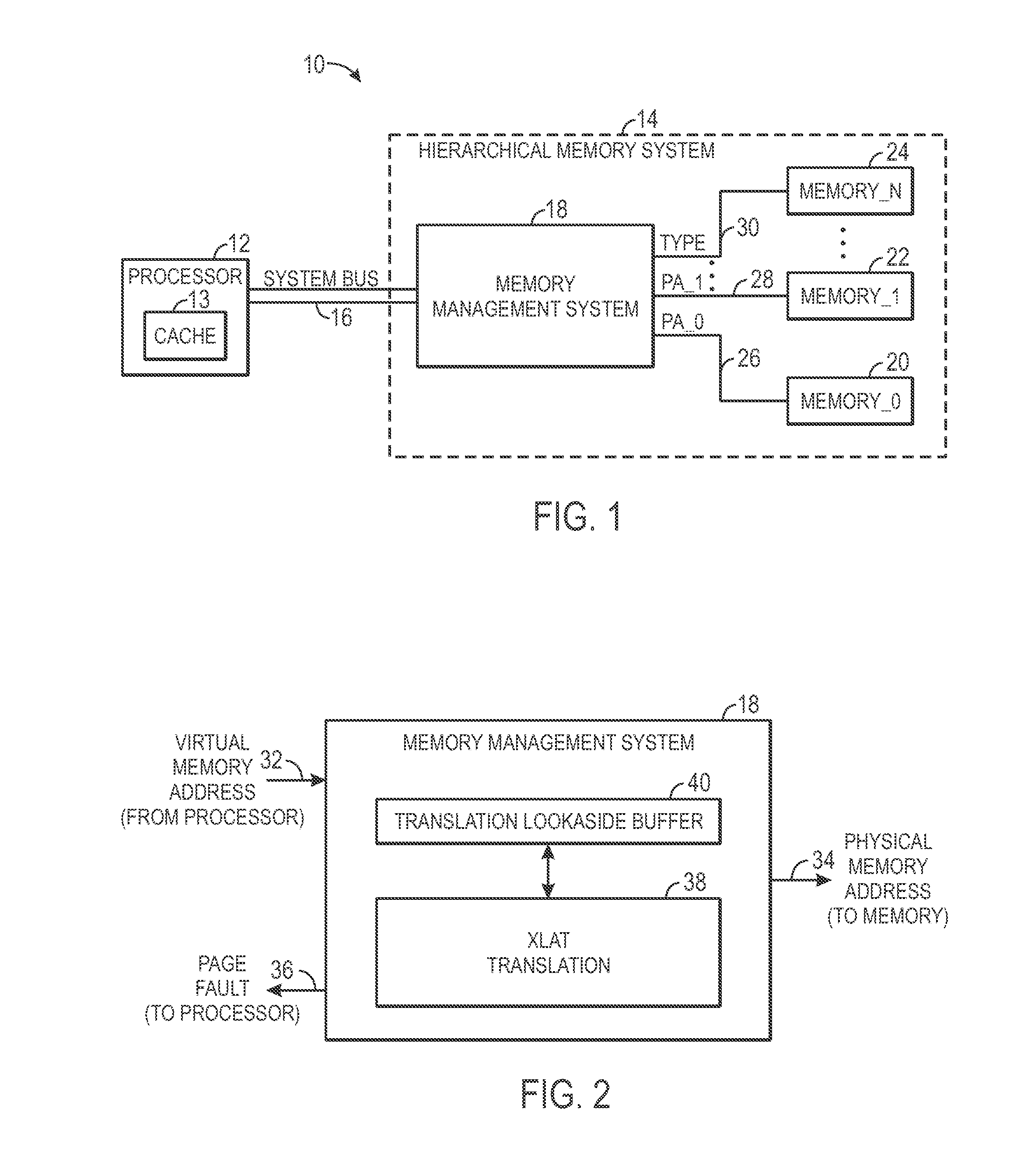 Memory management for a hierarchical memory system