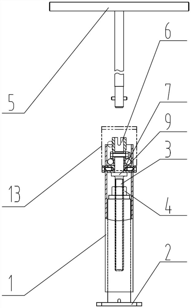 Trailer supporting leg mechanism