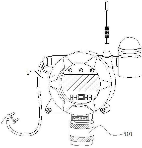 Fixed combustible gas detection alarm