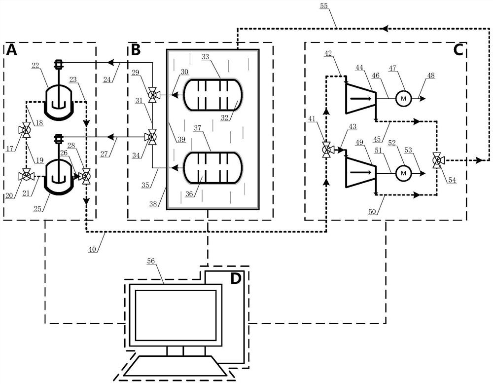 Steady-flow heat storage type hydraulic control compressed air energy storage system and method based on clean energy