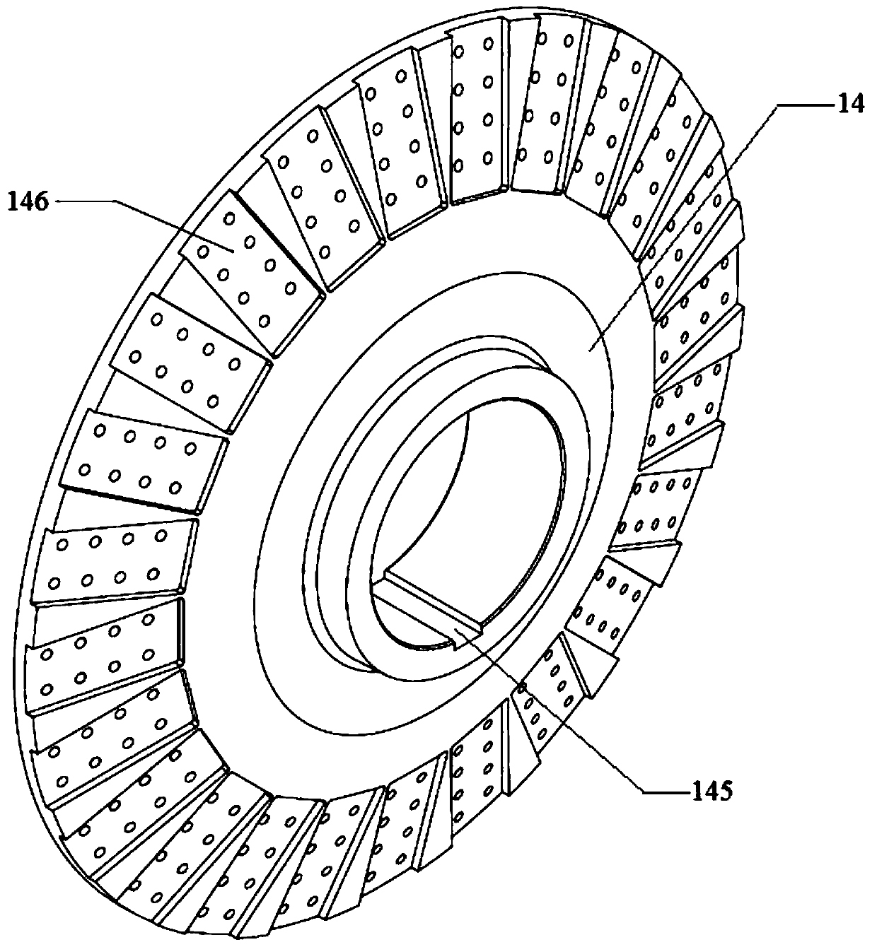 Drum-shaped filter screen support structure in nuclear power plant