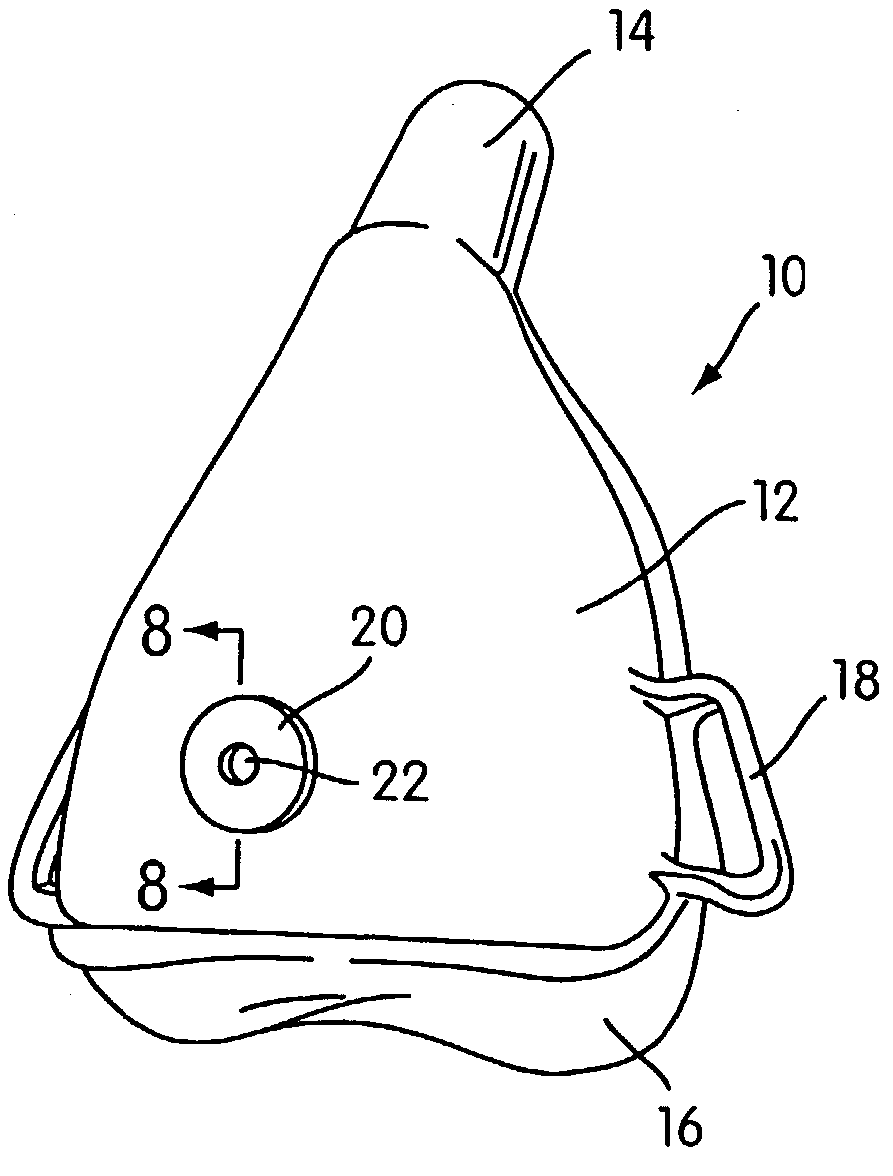 Mask and vent assembly therefor