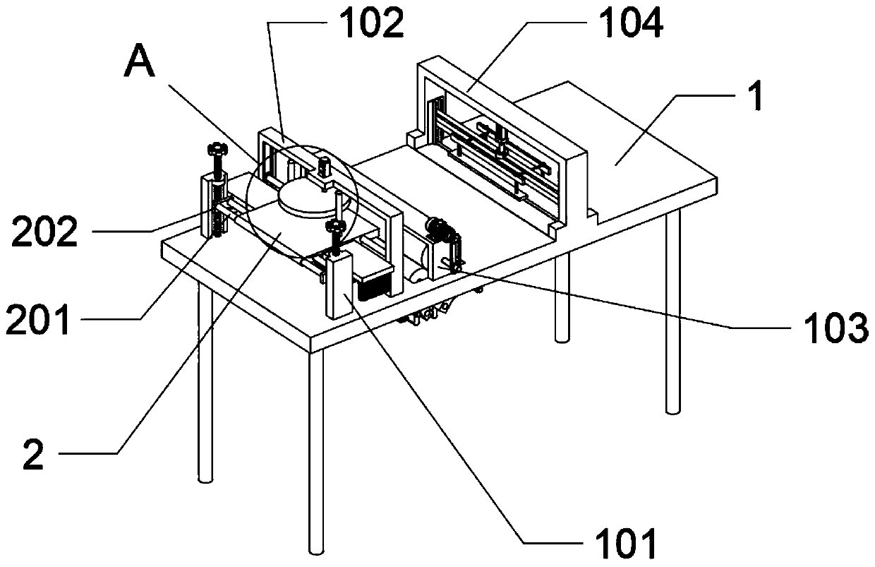 Processing device based on automobile seat cover