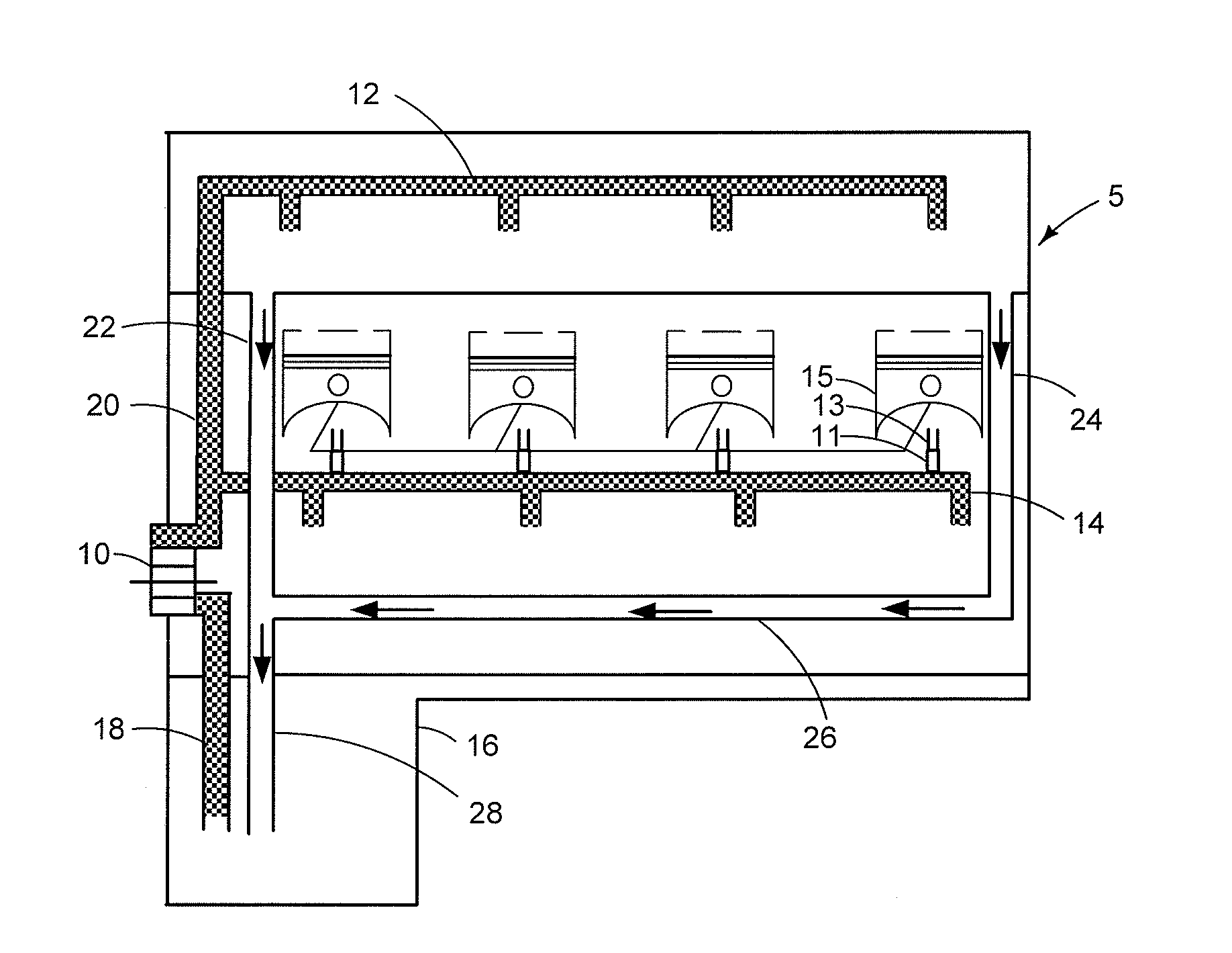 Oil supply system for an engine