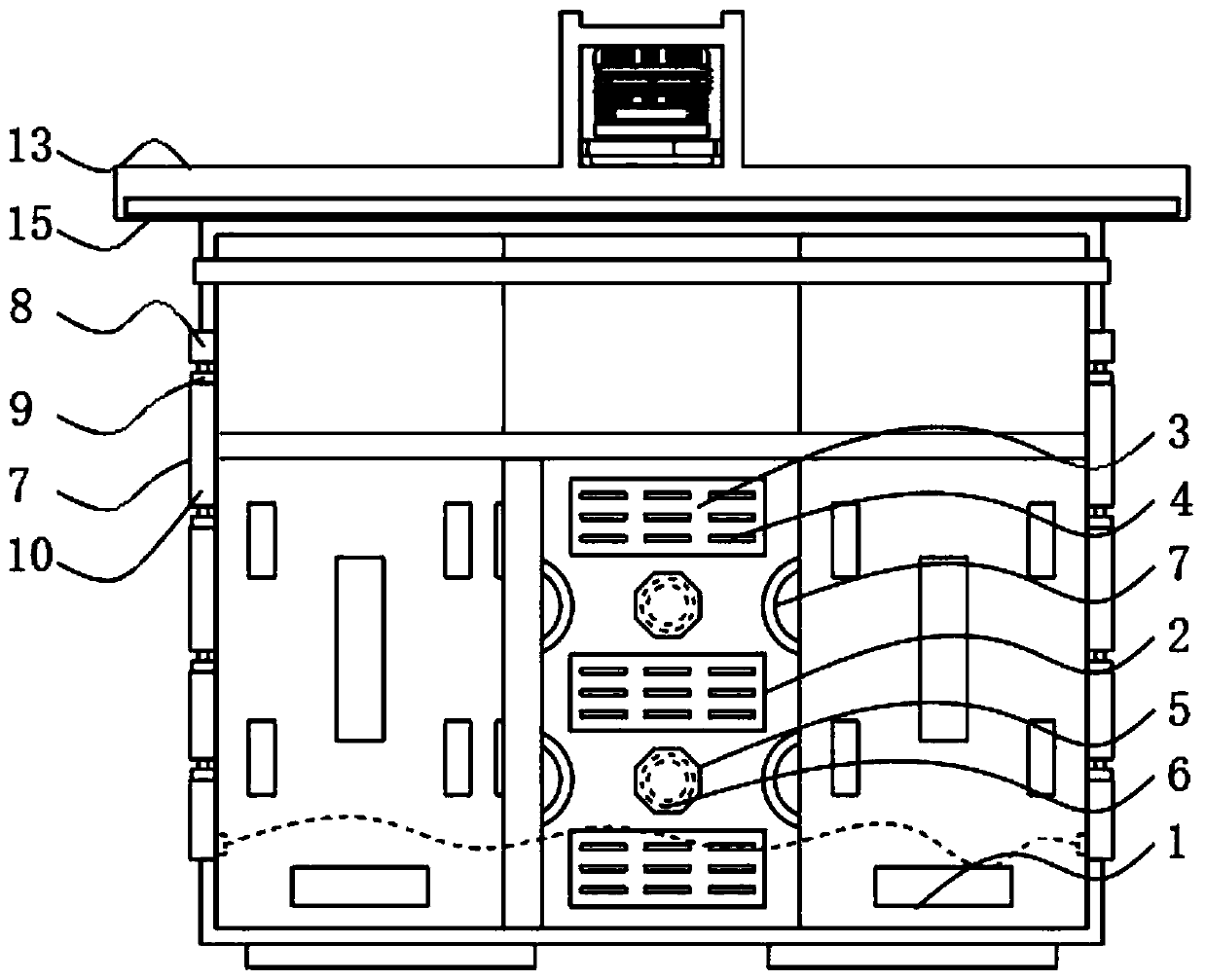 Outdoor intelligent high-low voltage switch cabinet with automatic protection function