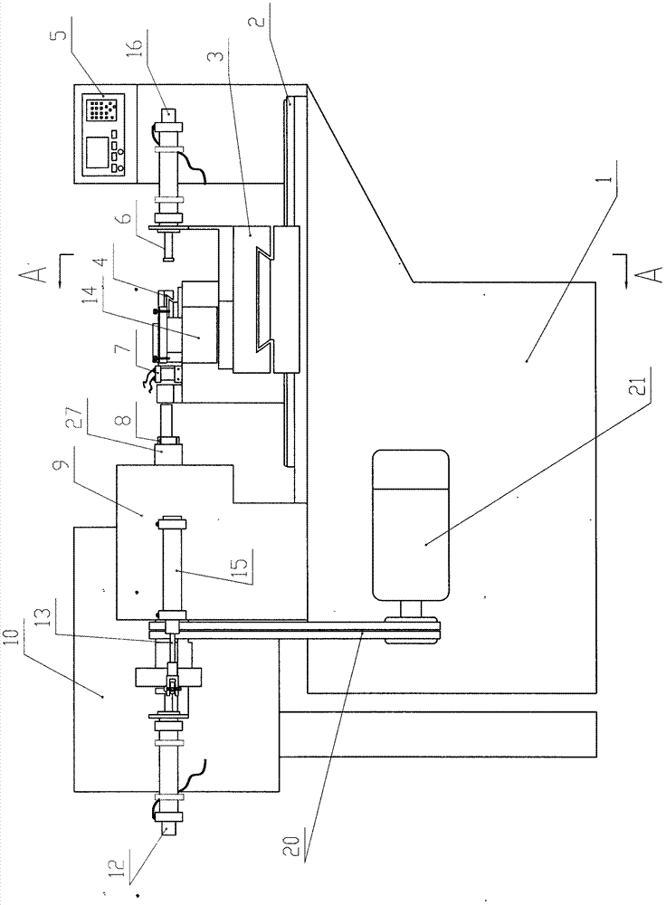 Valve rod automatic machining machine