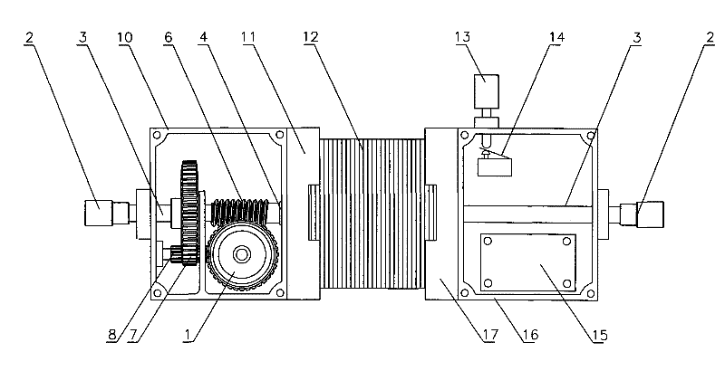 Bidirectional coaxial reducer motor