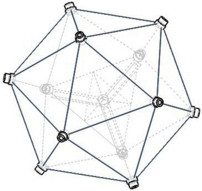 Detection method for indicating direction of odor source in three-dimensional environment