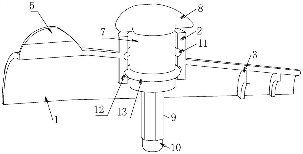 Knife holder rotating support for linear cutting stapler