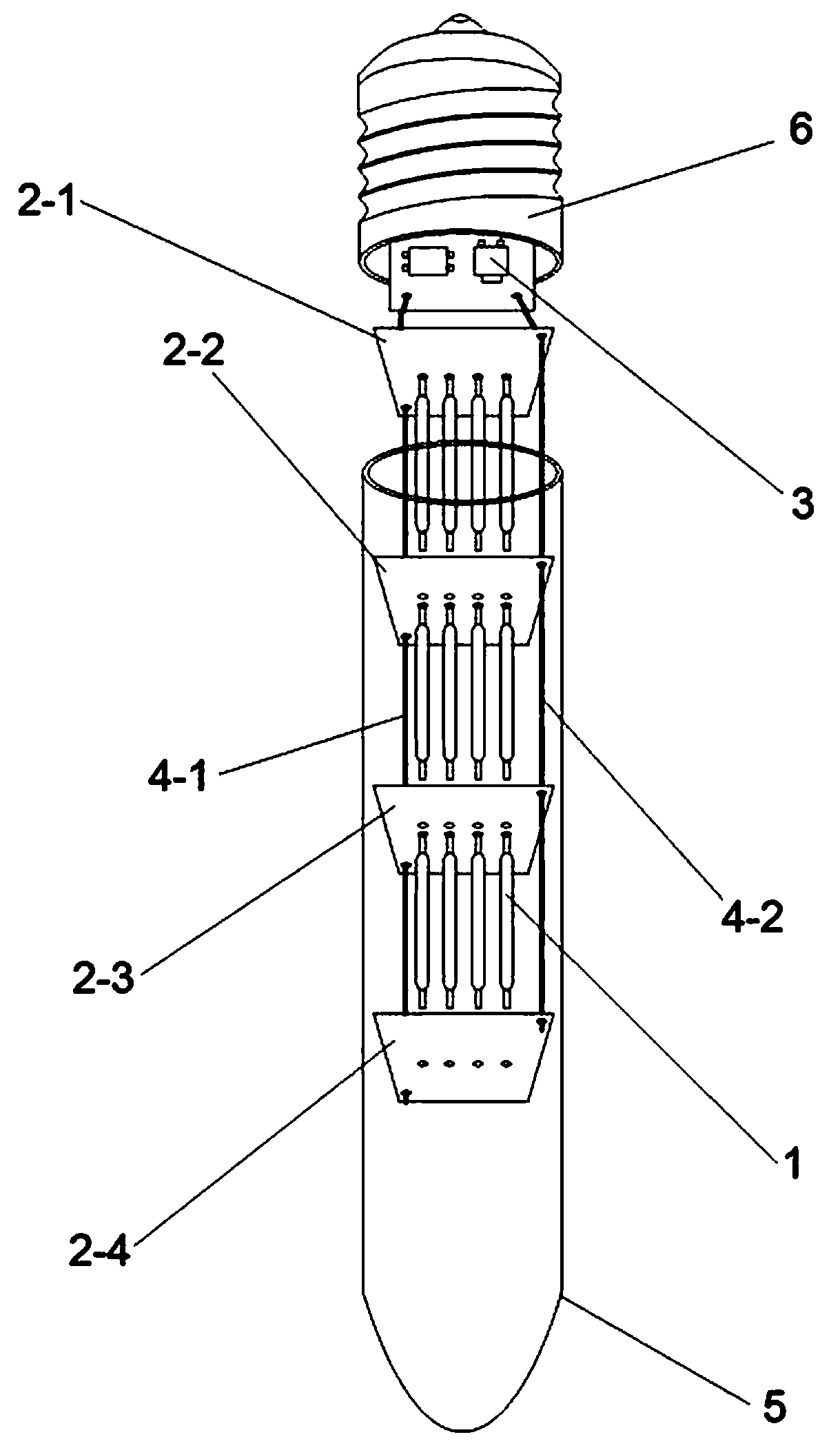 Lamp filament LED (Light-Emitting Diode) bulb