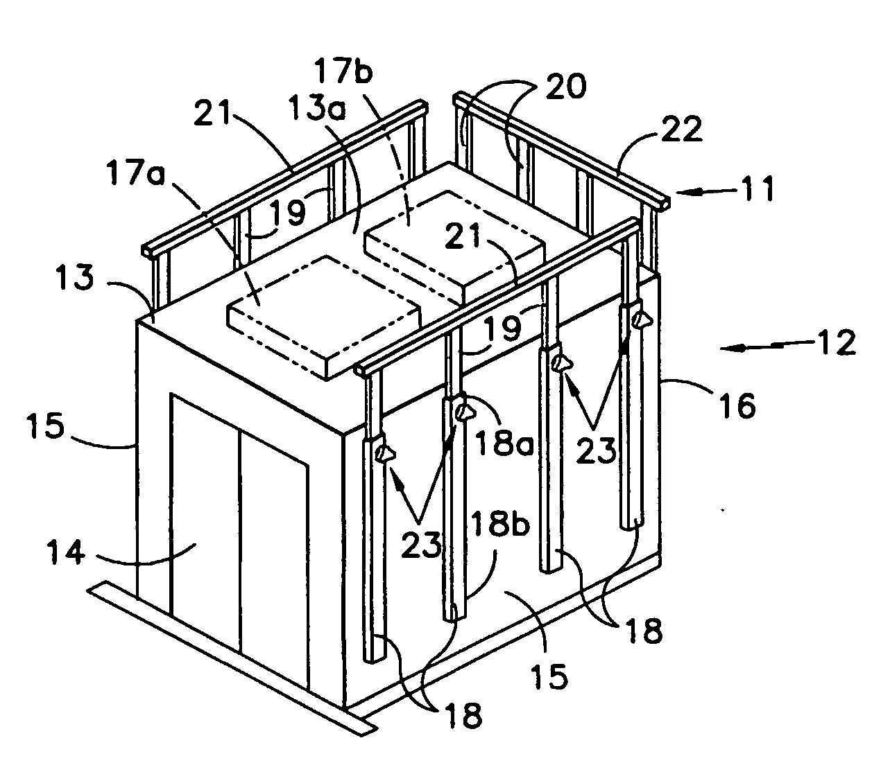 Safety fence at upper part of cab