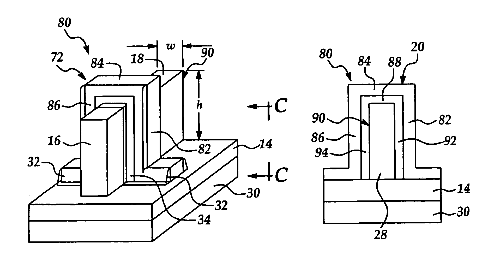 Self-aligned contact for silicon-on-insulator devices