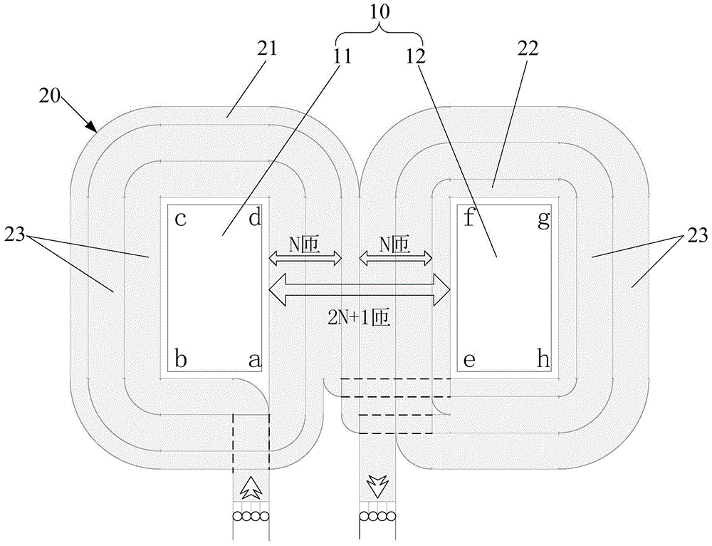 Transformer coil, winding method of transformer coil and transformer