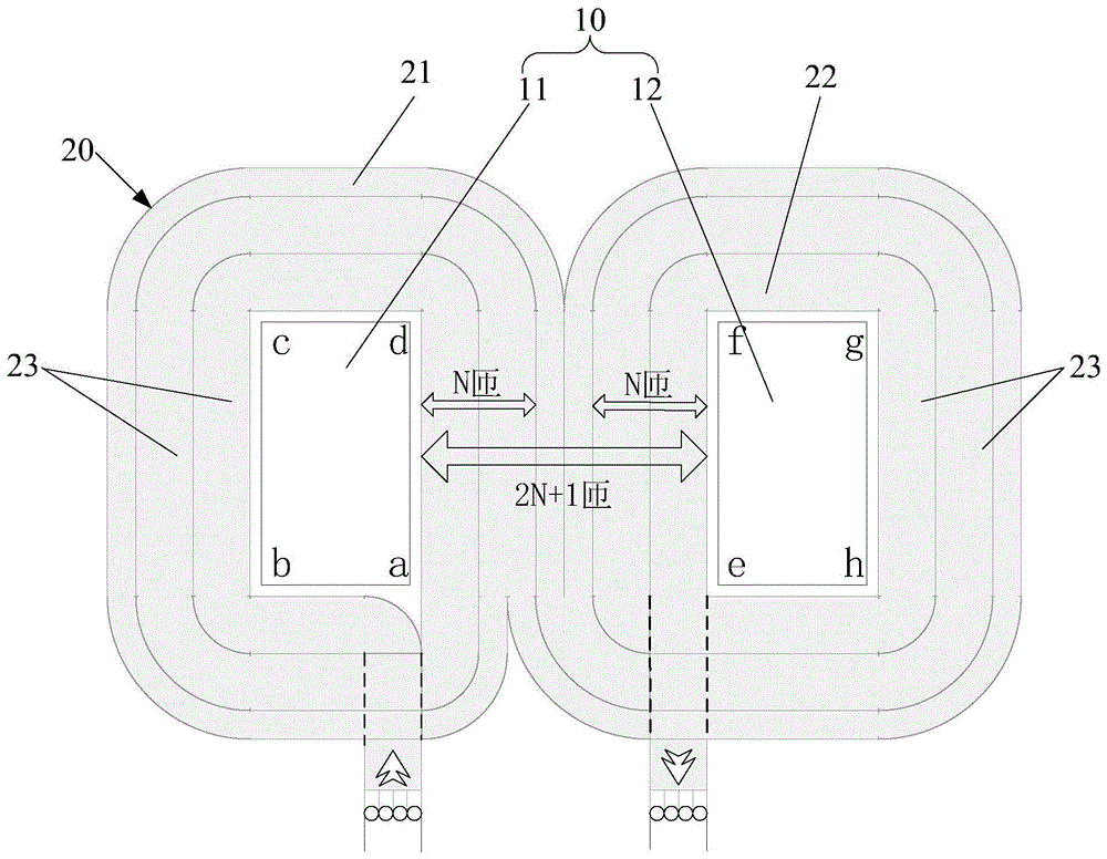 Transformer coil, winding method of transformer coil and transformer