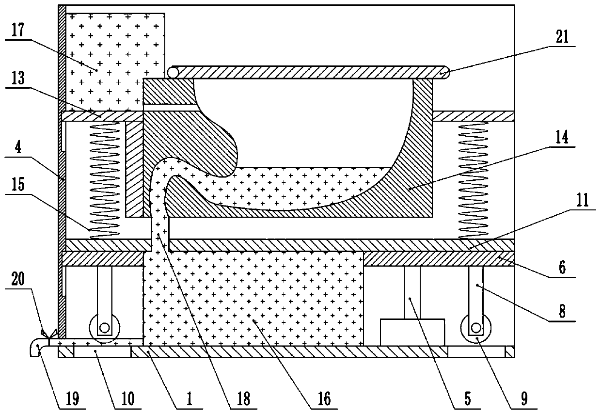 Movable toilet bowl