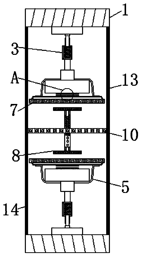 Conveying belt equipment carrying out automatic oil coating by virtue of gear engagement and used for industrialized production