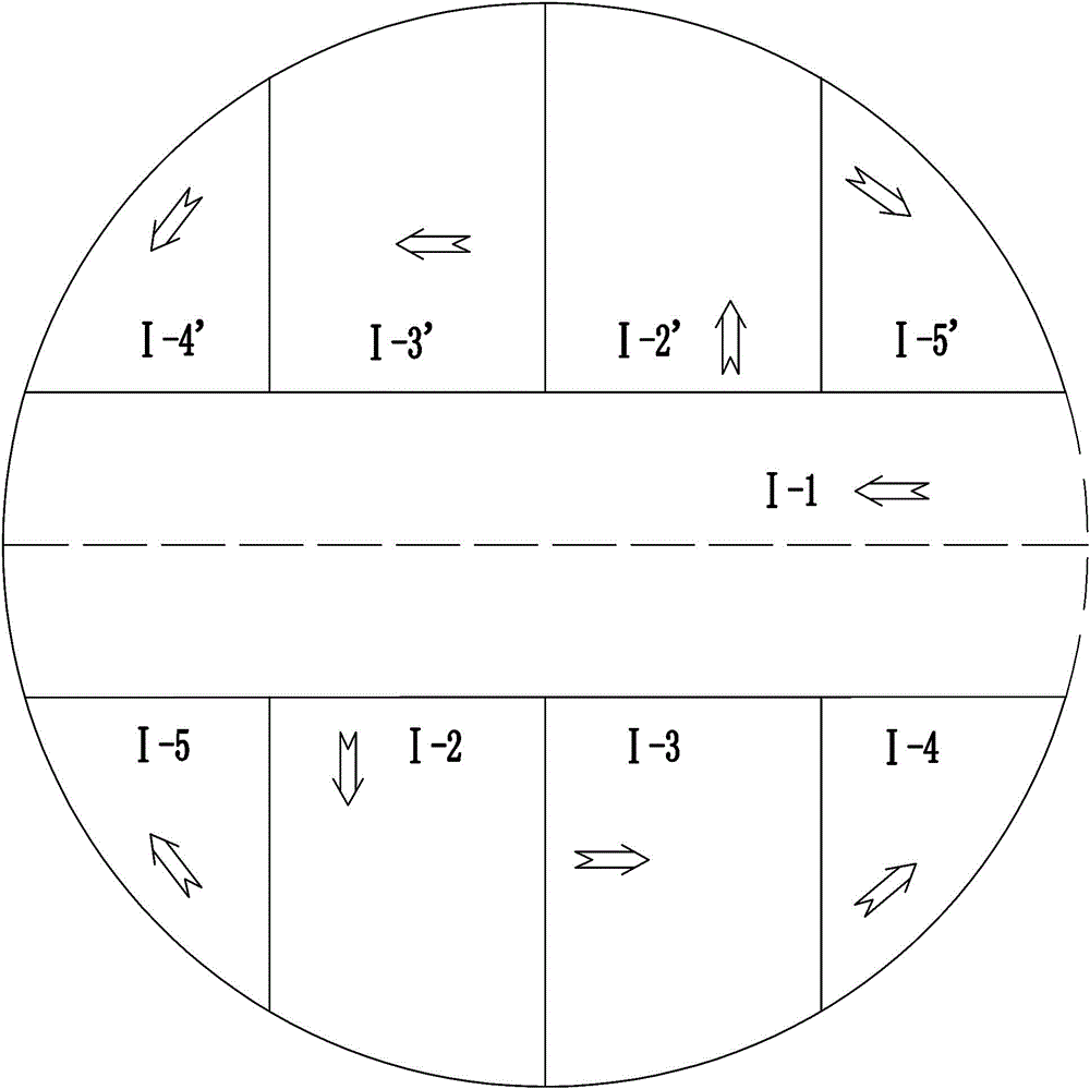 Underground cavity extra-large dome excavating construction method