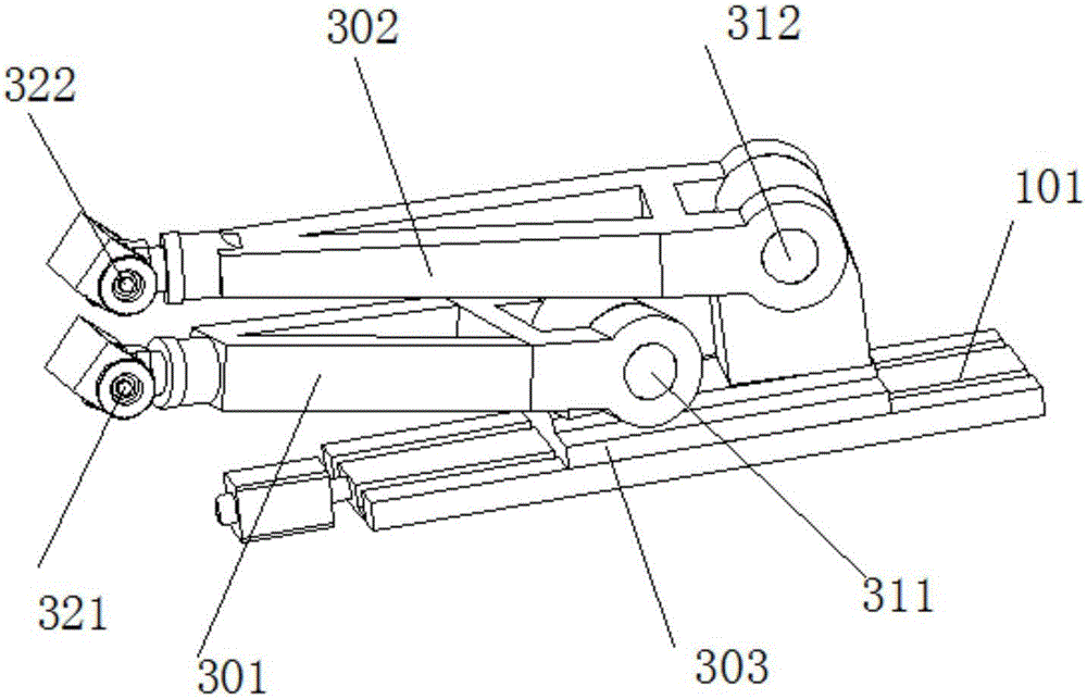 Three-freedom-degree parallel spindle head mechanism suitable for horizontal machining