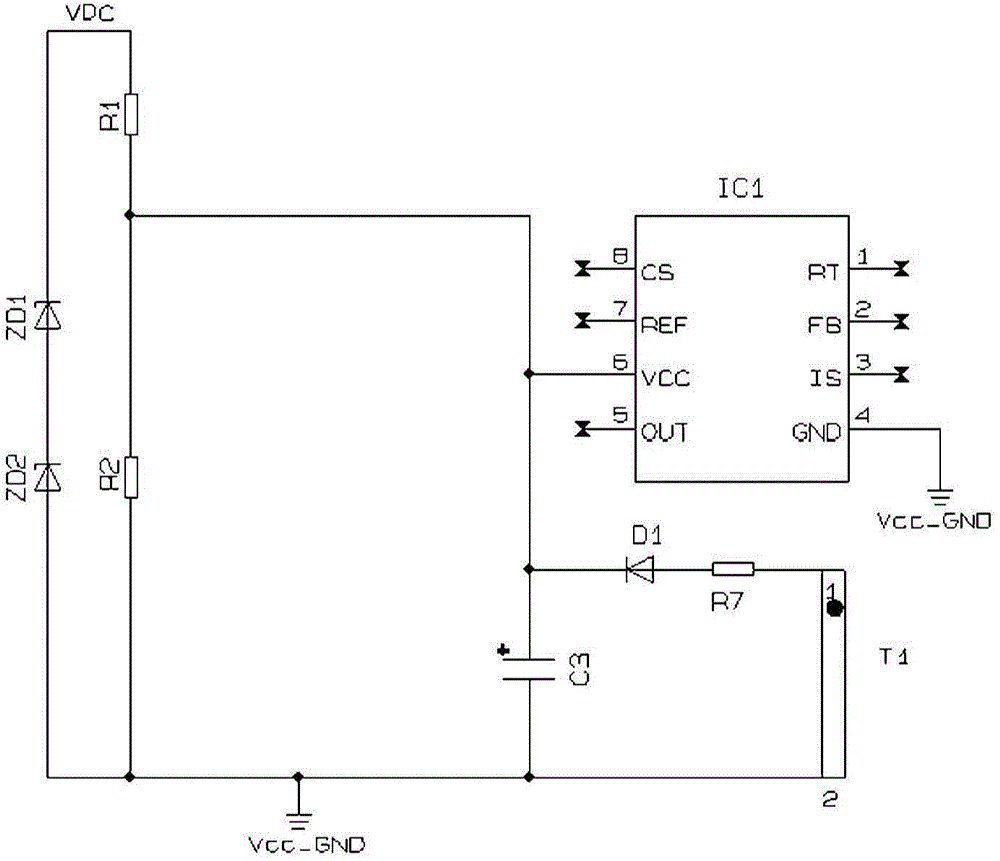 Power supply short circuit protection circuit