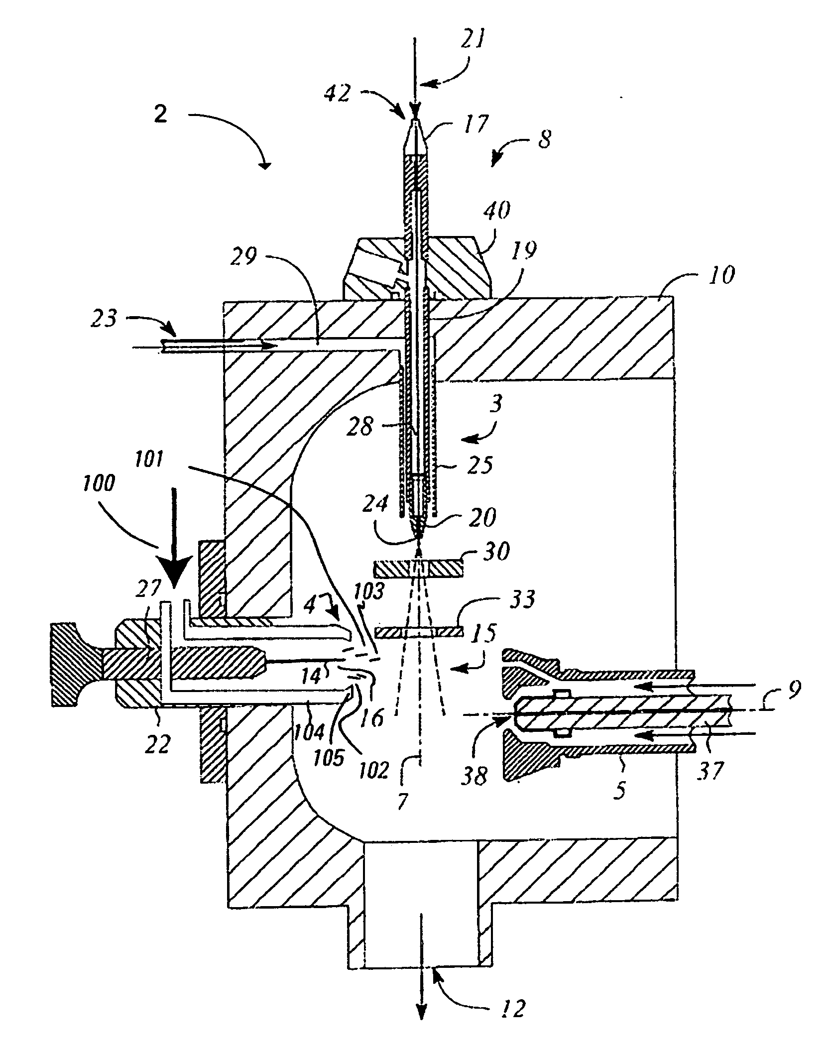 Multimode ion source with improved ionization