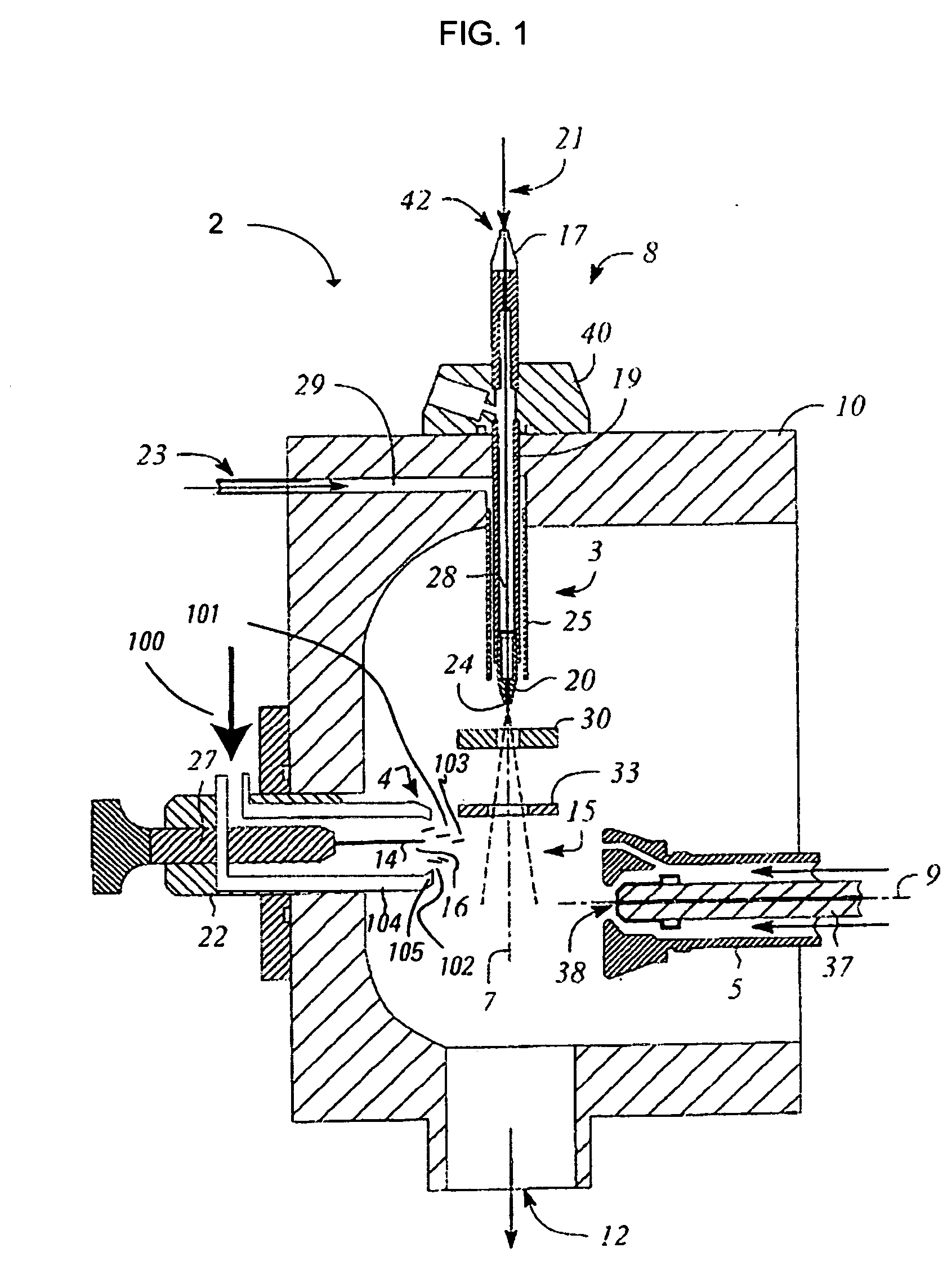 Multimode ion source with improved ionization