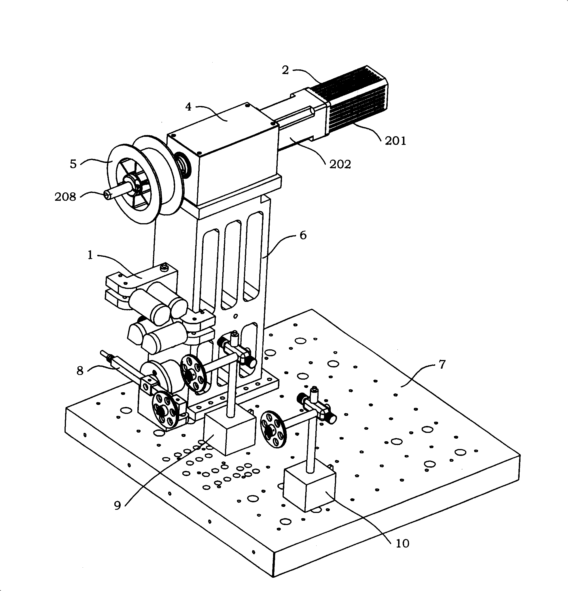 Tension mechanism adapted for automatic optical fiber winding machine