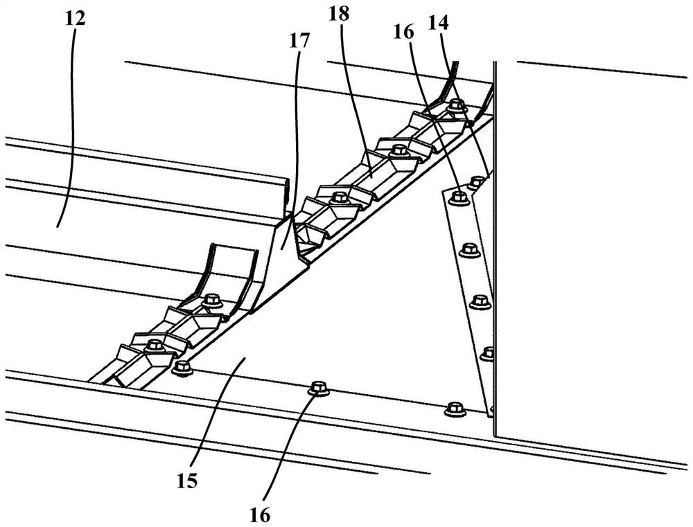 A rainwater diversion device for metal roof and metal roof