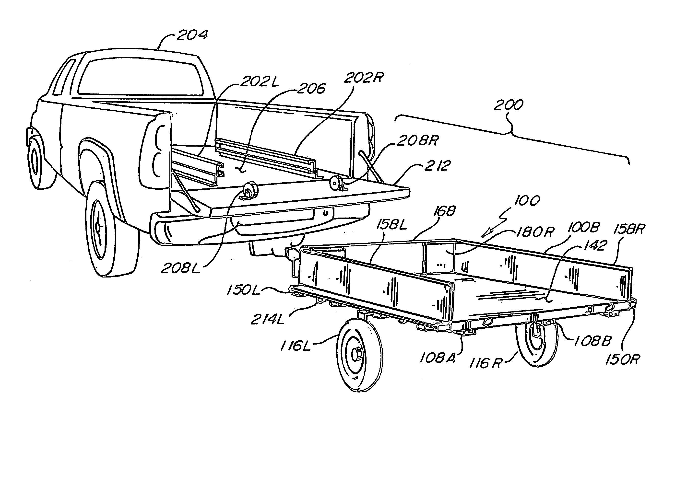 Stow-away trailer system