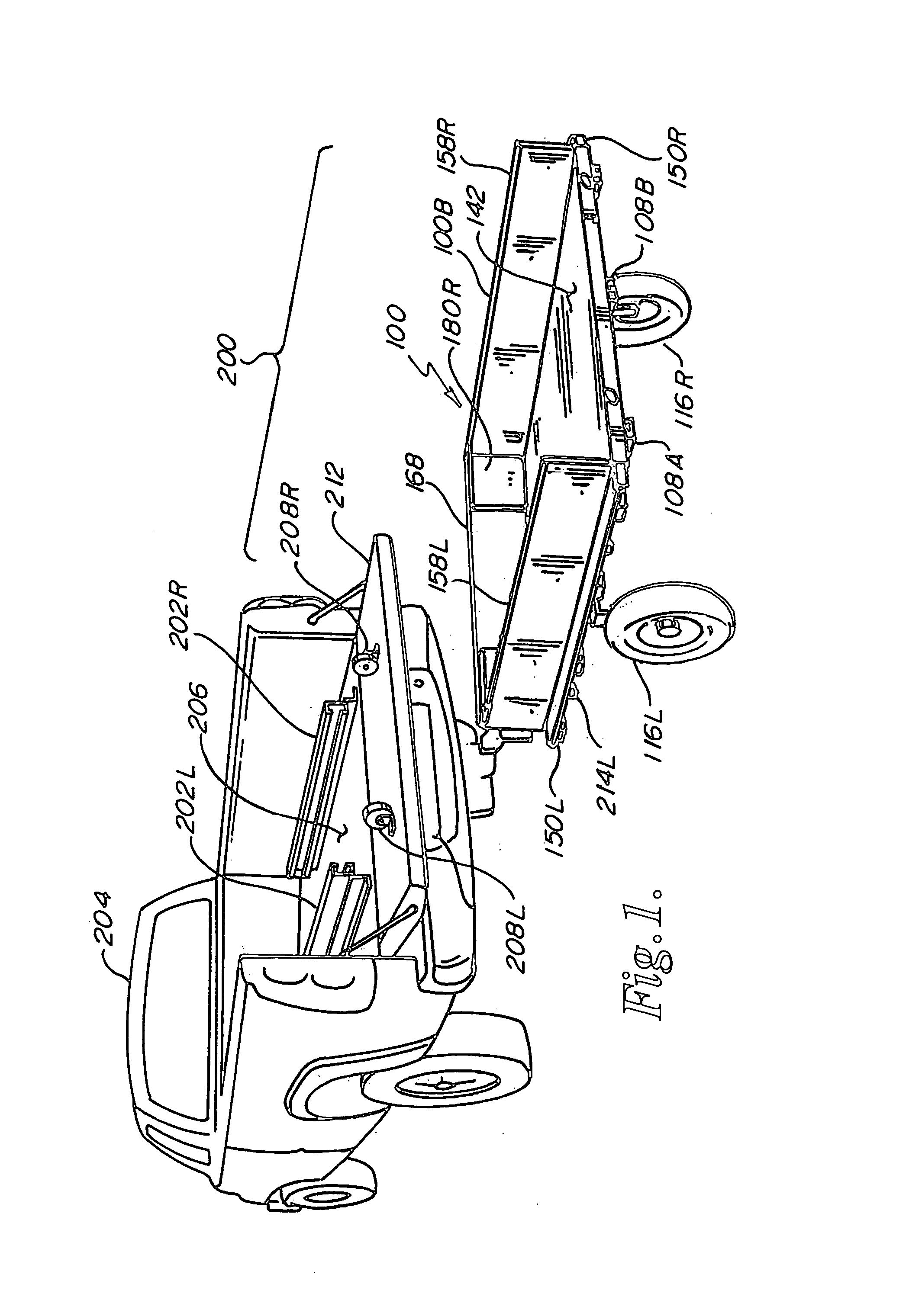 Stow-away trailer system