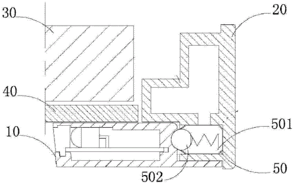 A detachable touch frame structure and display device