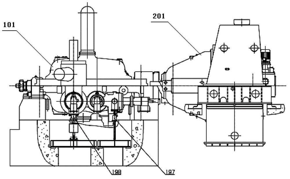 Cogeneration condensing steam turbine