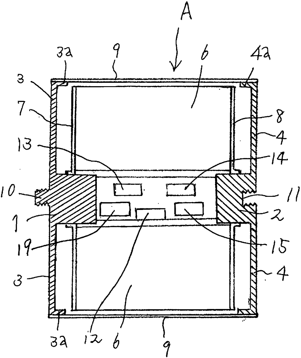 Non-aqueous electrolyte secondary battery cell and assembled battery using same