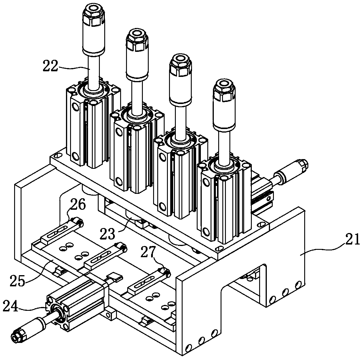 Automatic assembly machine for lipstick packaging pipes