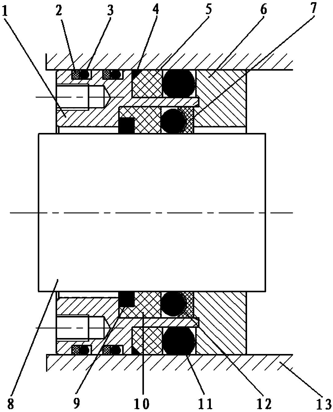 High temperature and high pressure kettle large gap compensation type sealing device