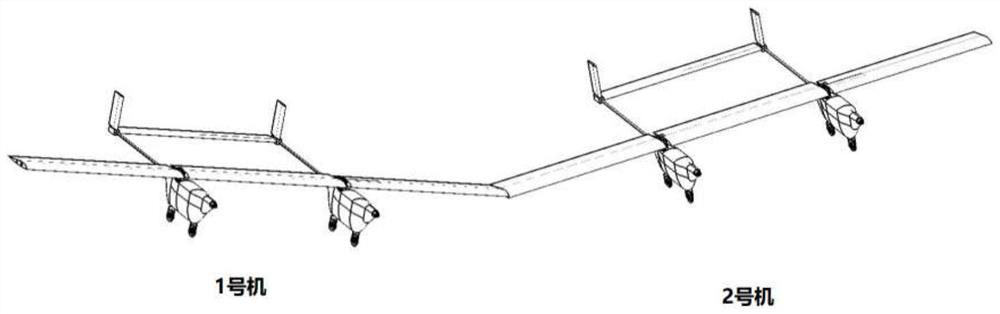 A Modeling Method of Flight Mechanics of Wingtip Articulated Combined Flying Platform