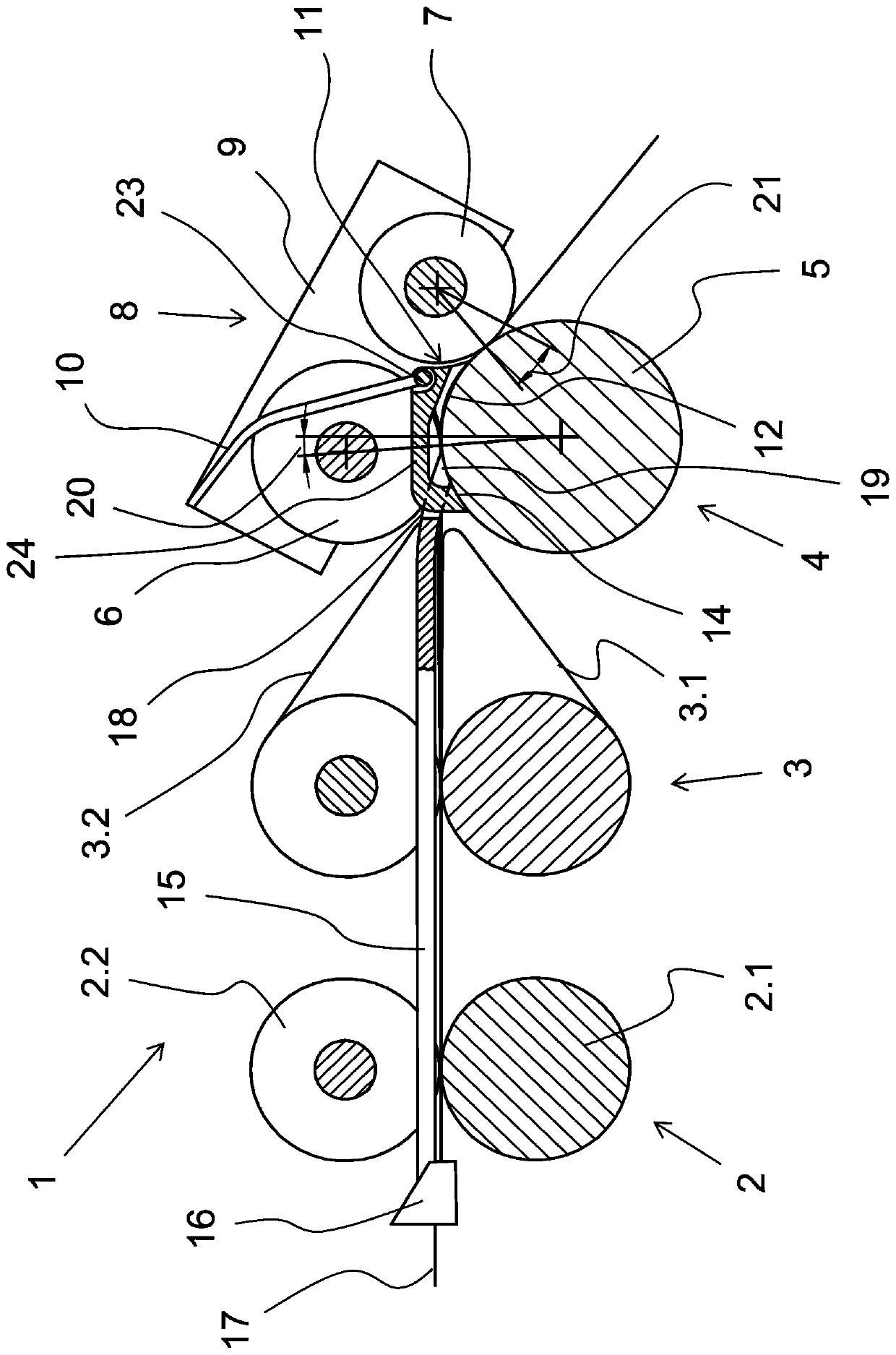 Condensing unit, pressure roller unit and drawing unit