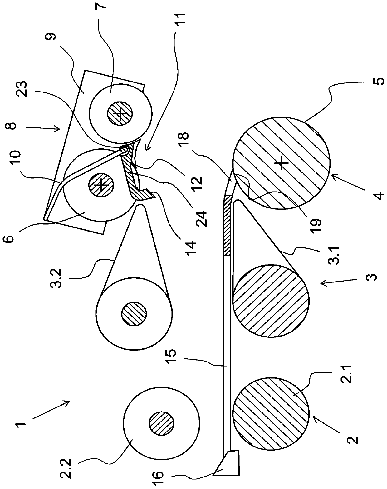 Condensing unit, pressure roller unit and drawing unit