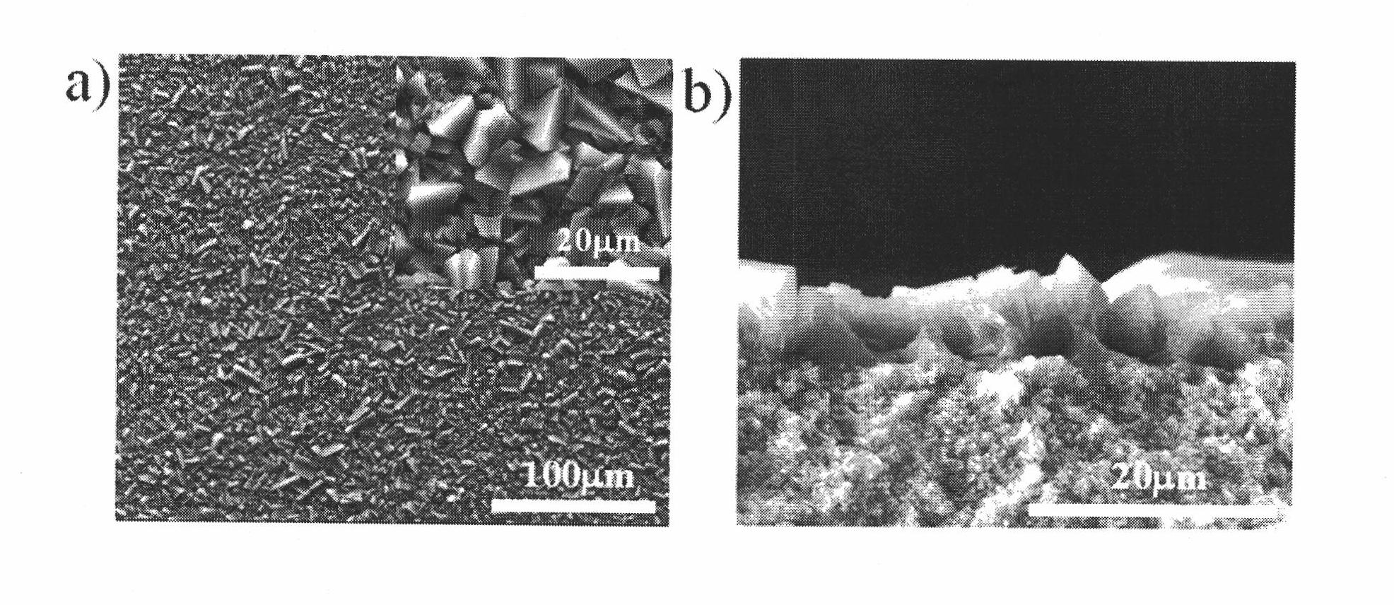 Method for preparing metal organic frame supported film