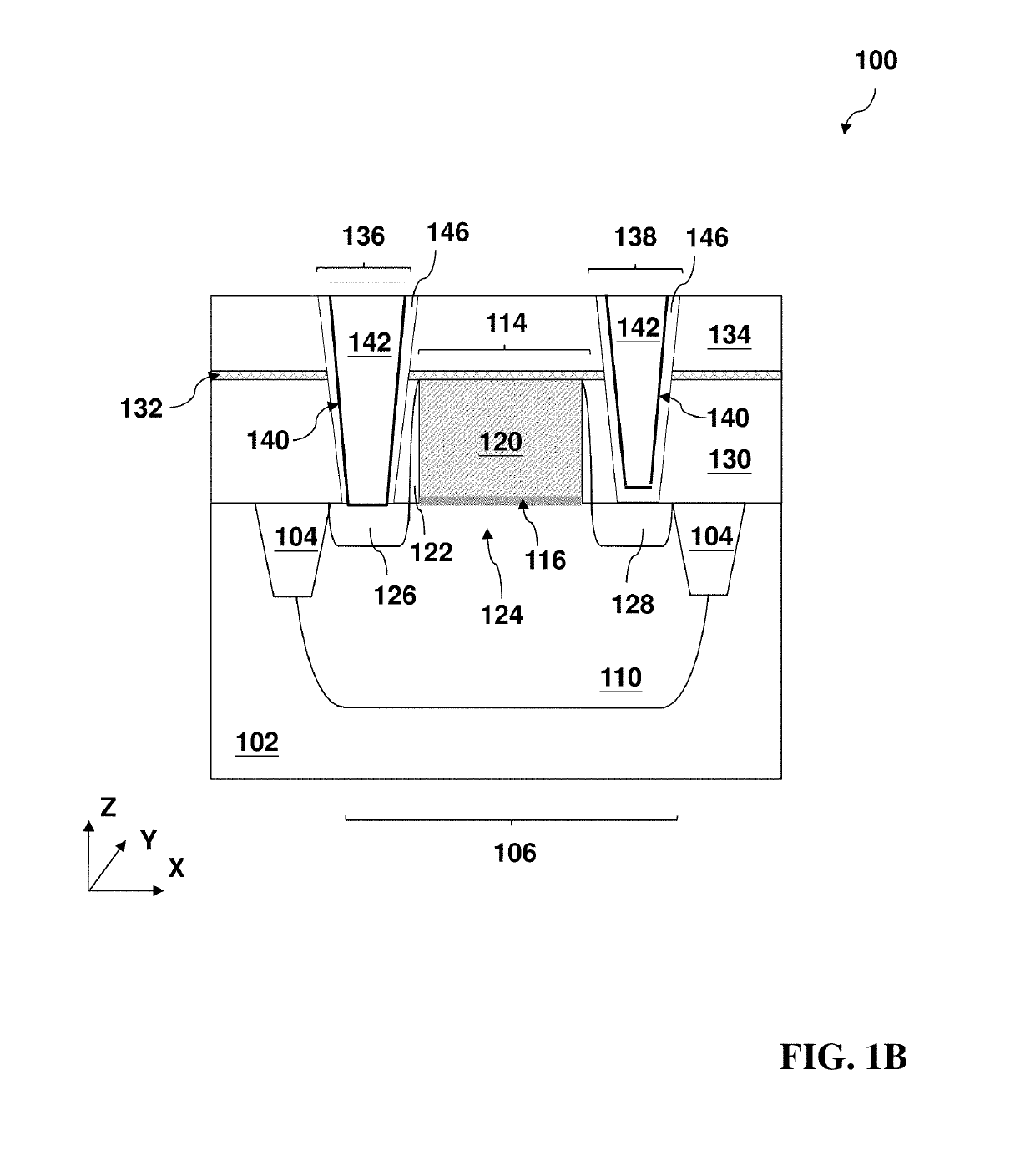 Structure with embedded memory device and contact isolation scheme