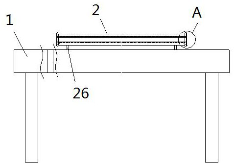 Special computer desk with wire arrangement mechanism