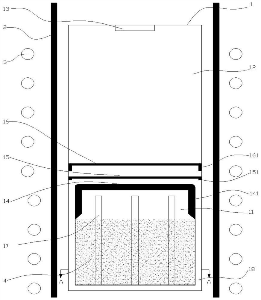 Silicon carbide single crystal growth equipment with function of adjusting ratio of carbon to silicon in growth atmosphere