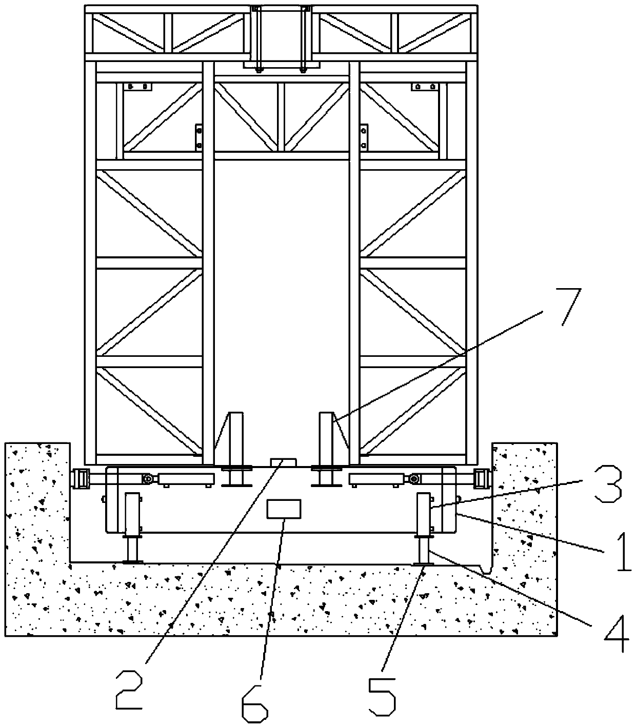 Internal mold height level automatic adjustment device