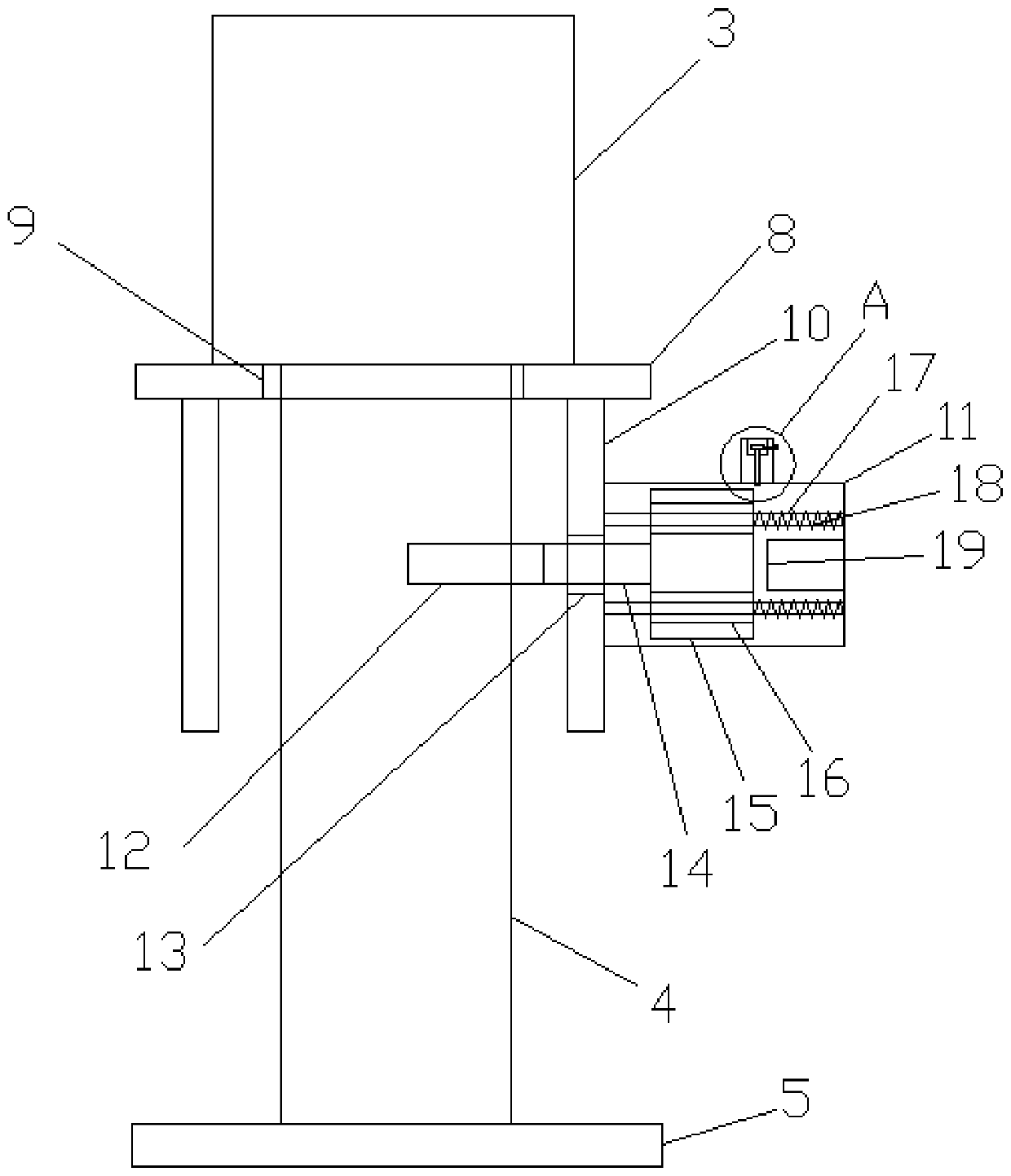 Internal mold height level automatic adjustment device