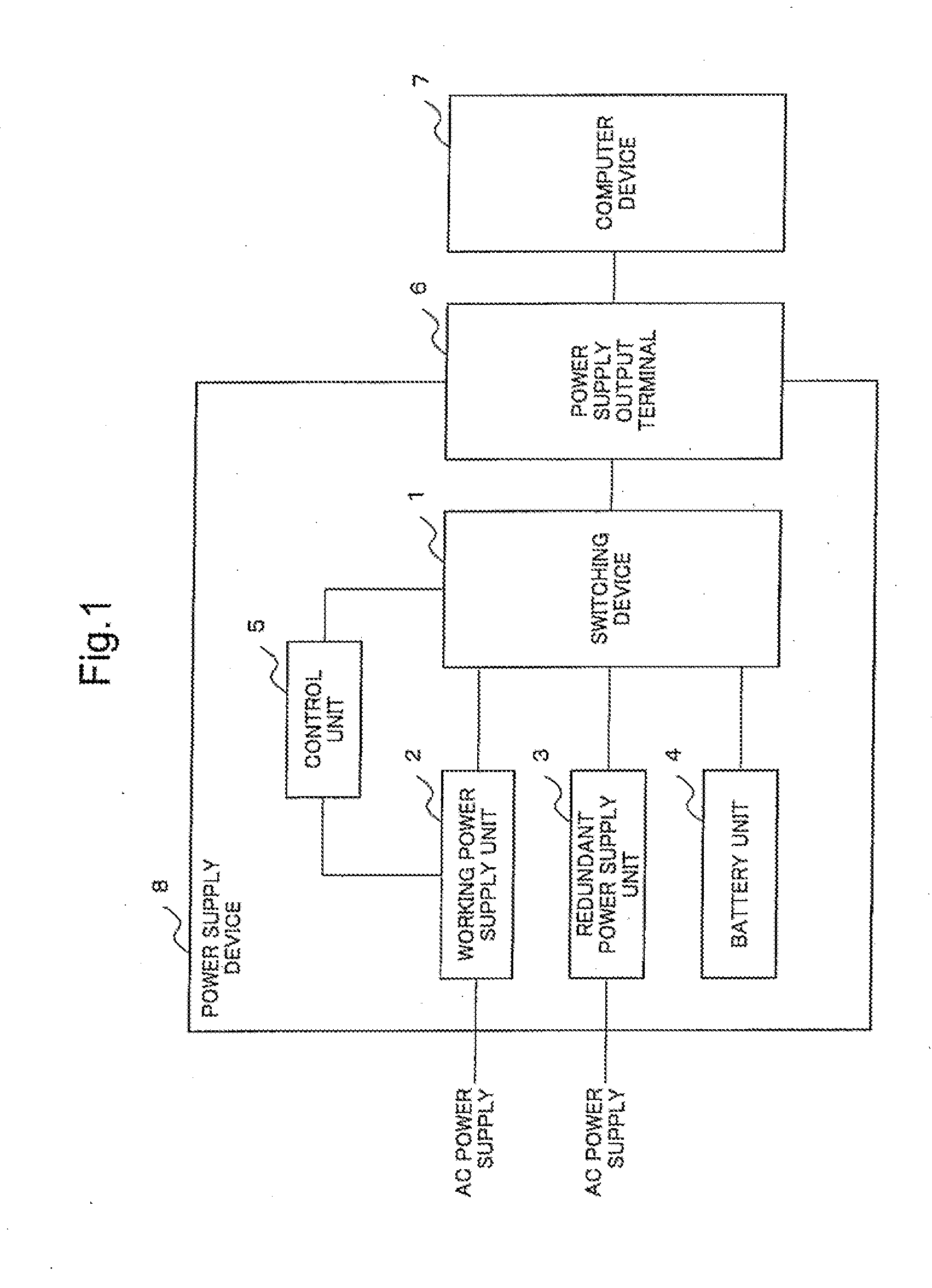 Switching device, a switching device control method and a switching ...