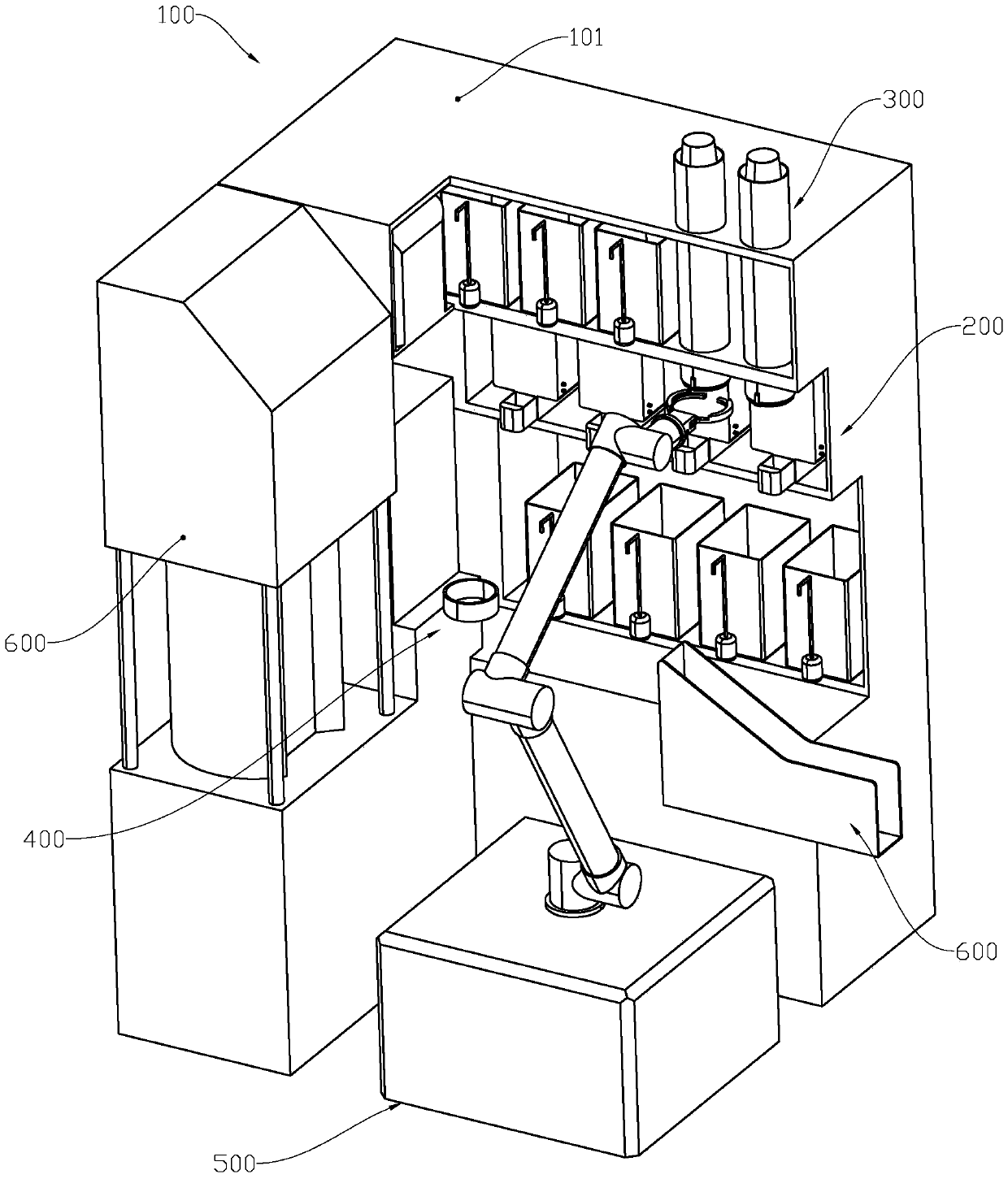 Automatic vending machine for freshly-made food and working method thereof